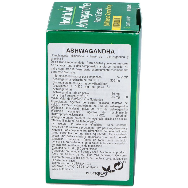 Healthaid Ashwagandha 60caps - Health Aid