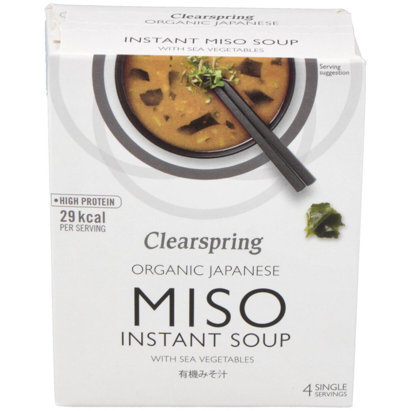 Sopa de Miso y Algas Instantanea 4sbrs - Clearspring