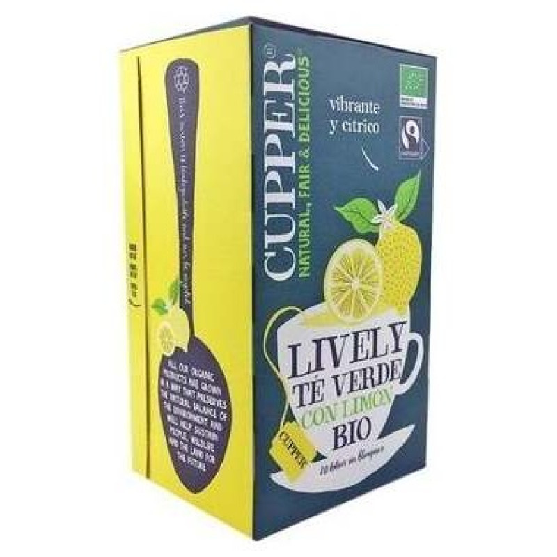 Te Verde con Limon Infusion 20bolsitas. Bio - Cupper