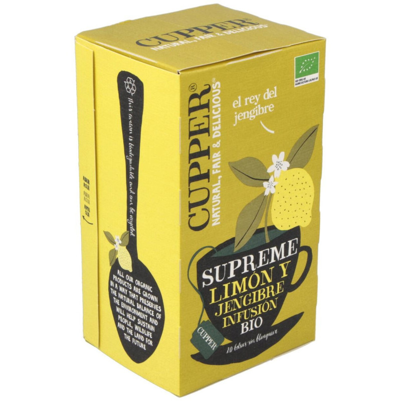 Limon Y Jengibre Infusion 20 Bolsitas.Bio