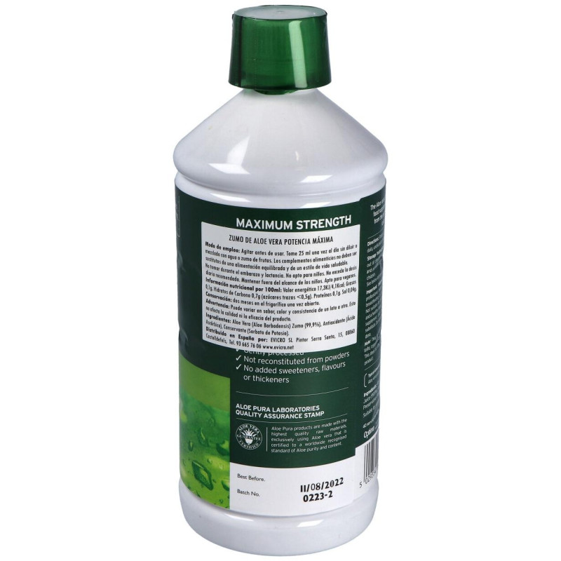 Aloe Pura Zumo Aloe Vera Potencia Max 1l - Madal Bal