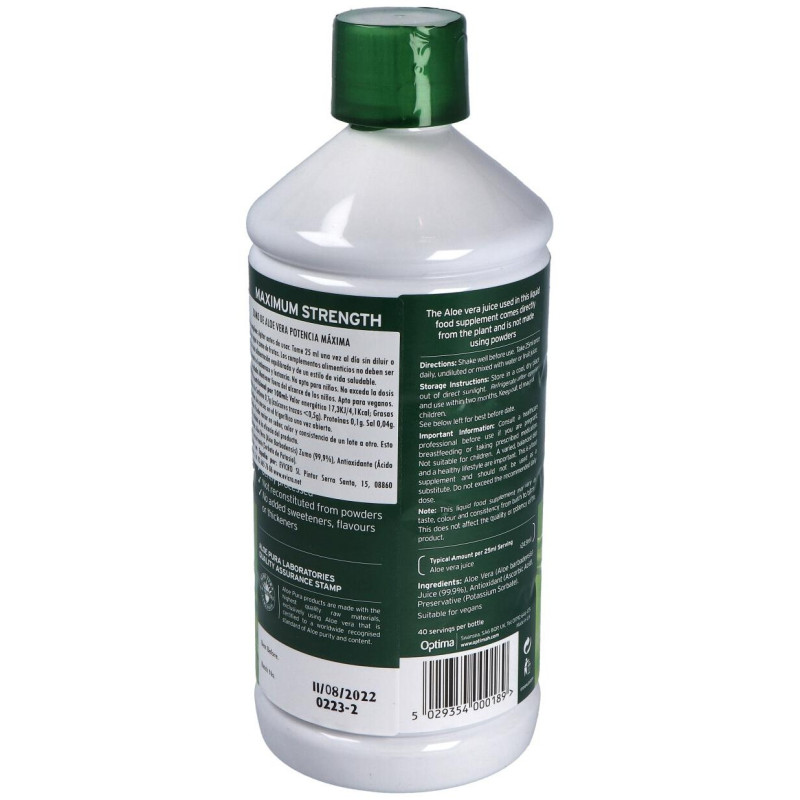 Aloe Pura Zumo Aloe Vera Potencia Max 1l - Madal Bal