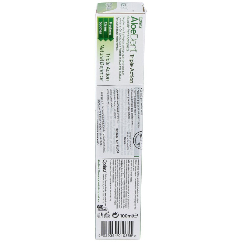 Aloedent Aloe Vera Triple Accion Dentifrico 100Ml.