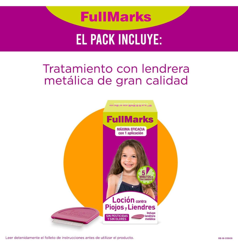 Fullmarks Locion - Antipiojos (1 Envase 100 ml) - Reckit Benckiser