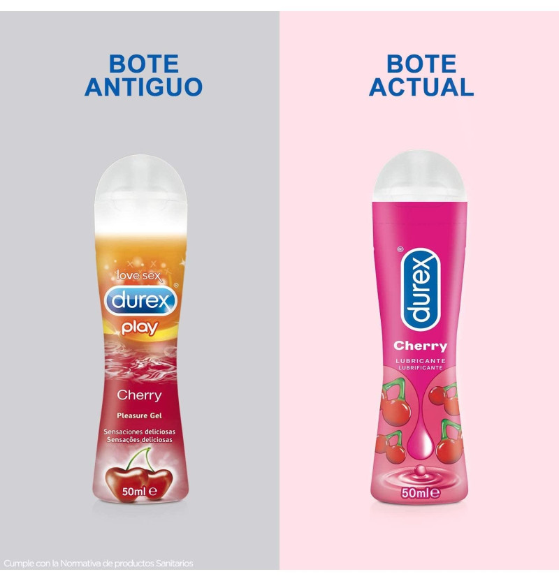Durex Play Cherry Pleasure Gel - Lubricante Hidrosoluble Intimo (50 ml) - Reckitt Benckiser