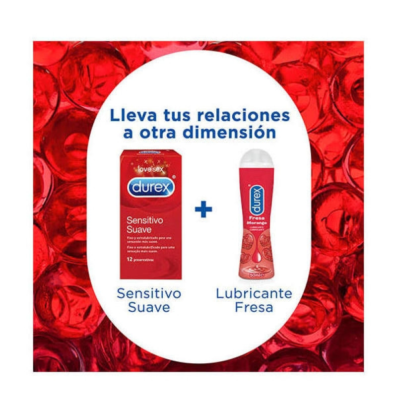 Durex Play Fresa Pleasure Gel - Lubricante Hidrosoluble Intimo (50 ml) - Reckitt Benckiser