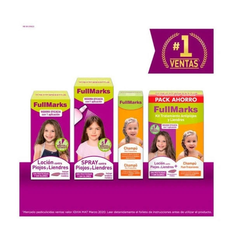 Fullmarks Spray - Antipiojos (1 Envase 150 ml) - Reckitt Benckiser