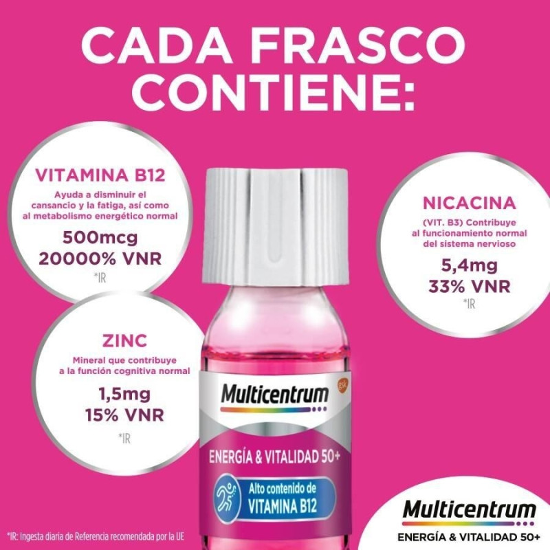 Energia y Vitalidad Sabor Frambuesa 15 Amp - Multicentrum