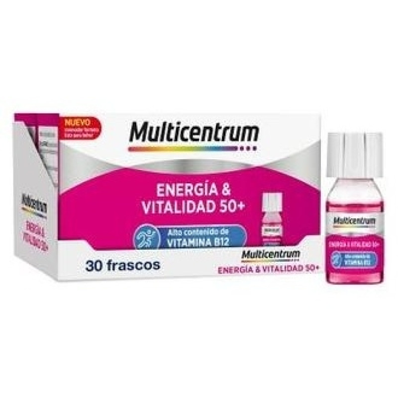 Energía y Vitalidad 50+ Frambuesa 30x7ml - Multicentrum