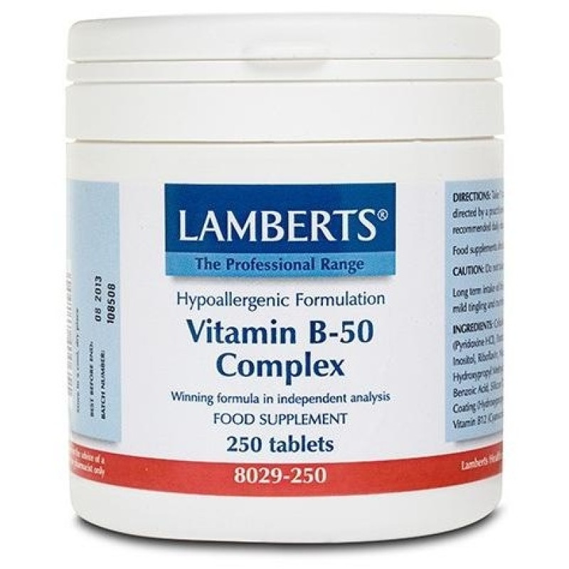 Vitamin B50 Complex 60tab 8029 - Lamberts