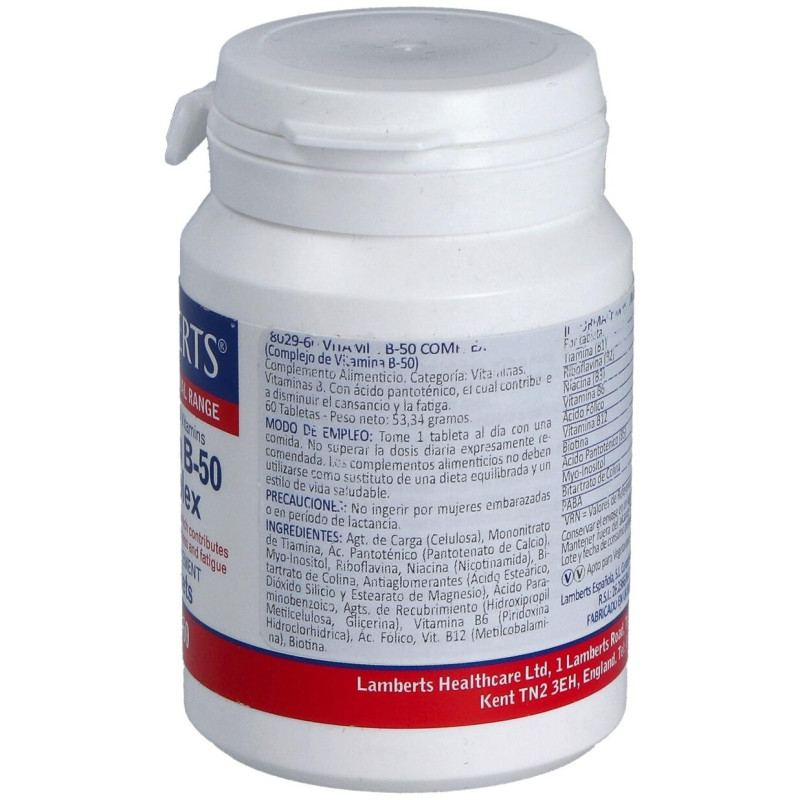 Vitamin B50 Complex 60tab 8029 - Lamberts