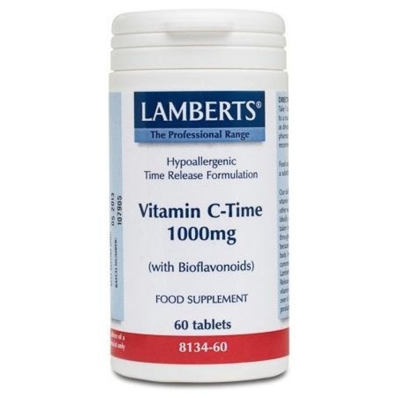 Vit.c 1000mg. Time de Liberacion Sostenida 60 Comp - Lamberts