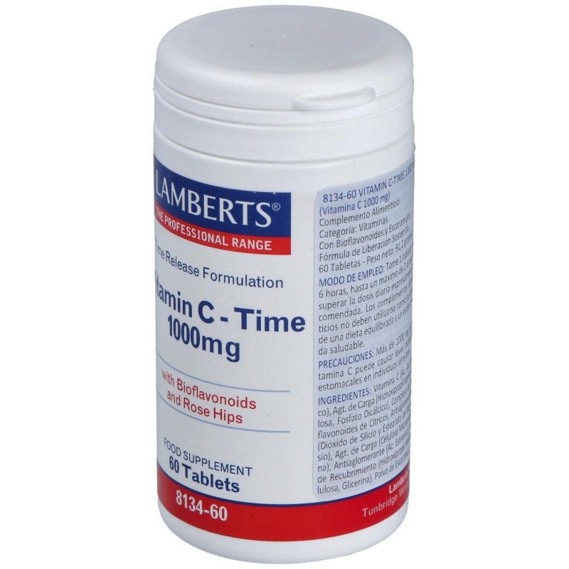 Vit.c 1000mg. Time de Liberacion Sostenida 60 Comp - Lamberts