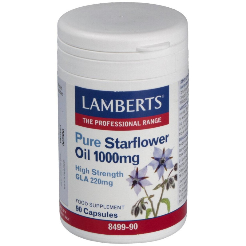 Aceite de Borraja Puro 1000mg(high Gla215mg)90cap - Lamberts