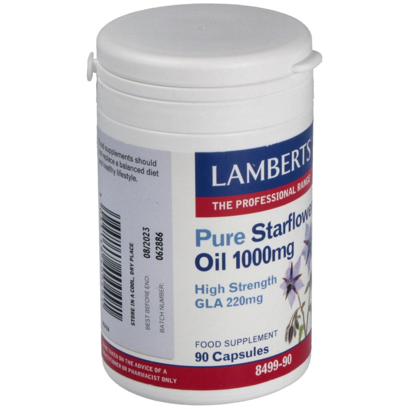 Aceite de Borraja Puro 1000mg(high Gla215mg)90cap - Lamberts