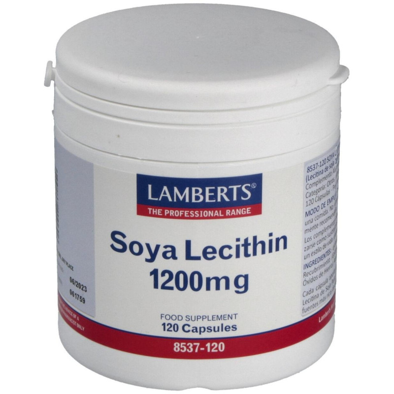 Lecitina de Soja 1200 mg. 120 Cap - Lamberts