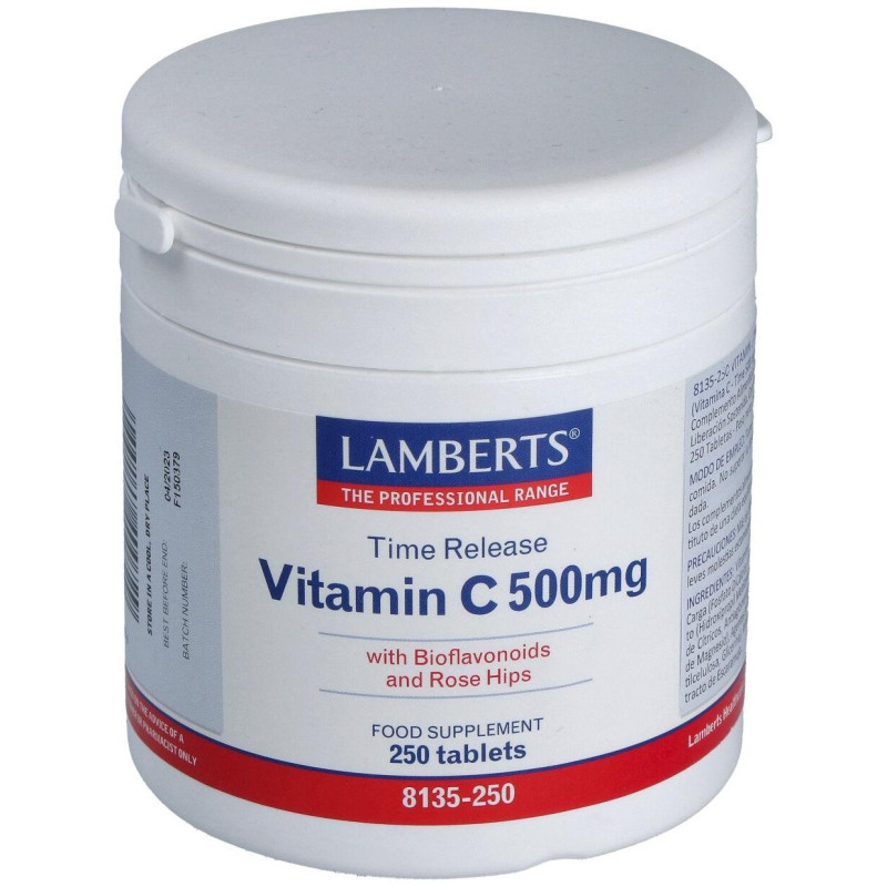 Vitamina C 500mg. Time Lib. Sostenida 250 Comp - Lamberts