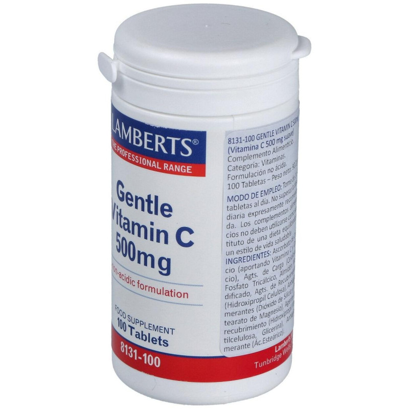 Gentle Vitamina C 500mg 100 Comprimidos - Lamberts