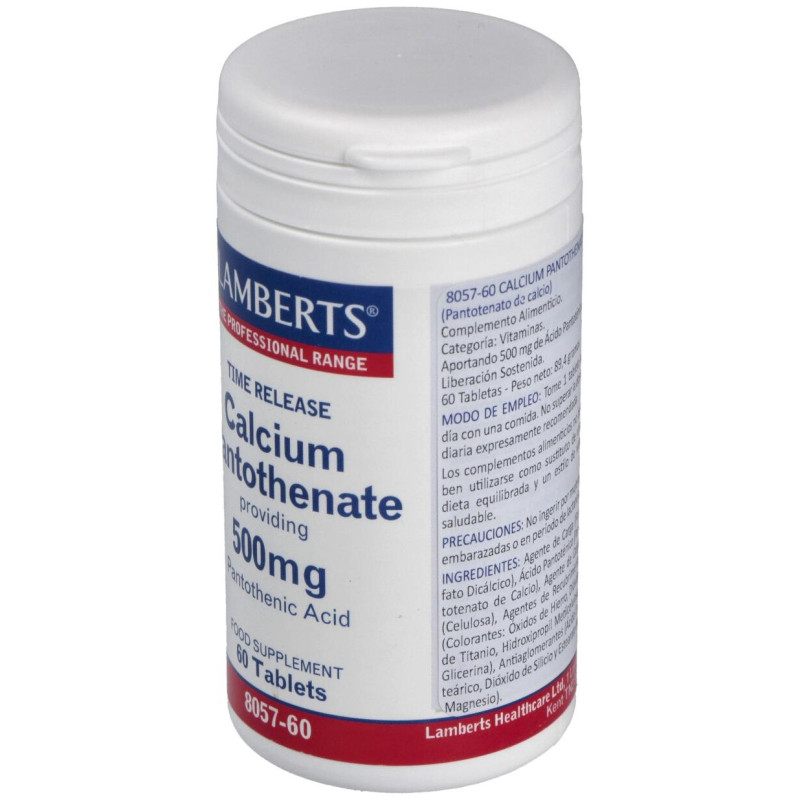 Calcium Pantothenate 500mg 60comp - Lamberts