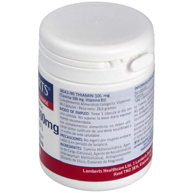 Vitamina B-1 100 Mg.(Tiamina) 90 Cap.