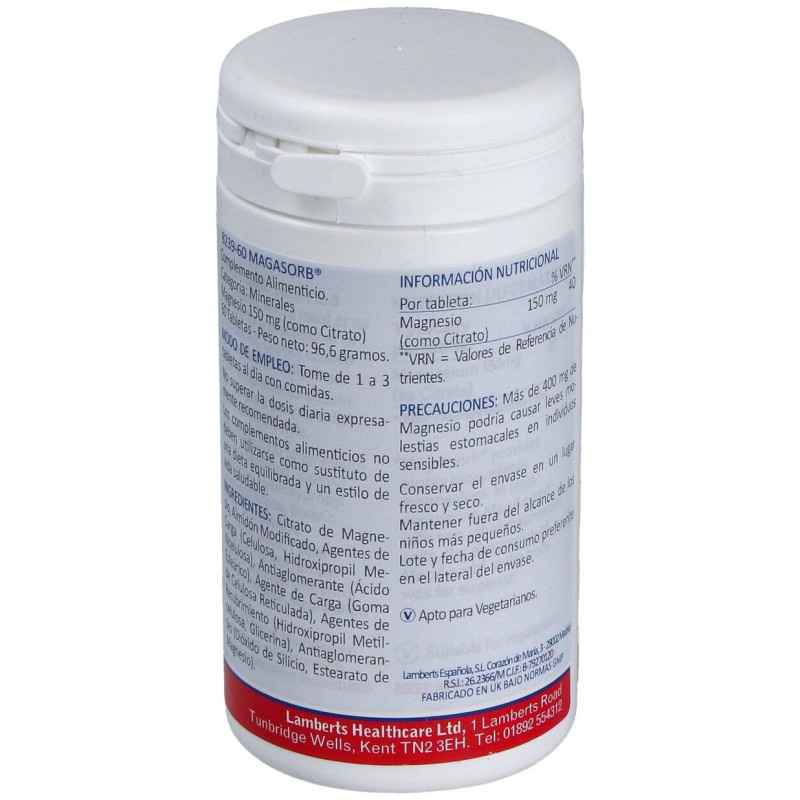 Magasorb 150mg (alta Absorcion) 60comp - Lamberts