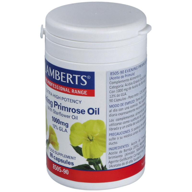 Lamberts Aceite Primula Extra Alta Potencia Con Borraja 1000Mg 9