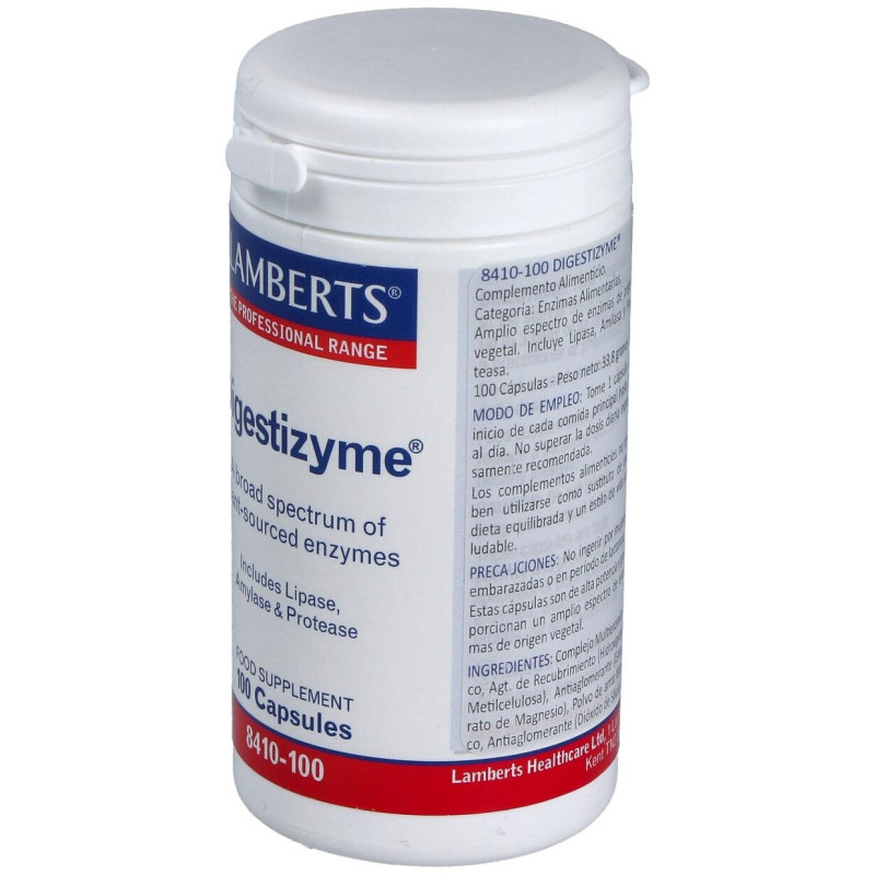 Digestizyme (complejo de Enzimas) 100 Cap - Lamberts