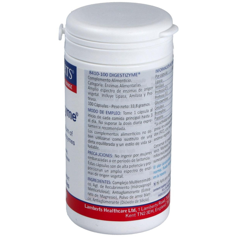 Digestizyme (complejo de Enzimas) 100 Cap - Lamberts