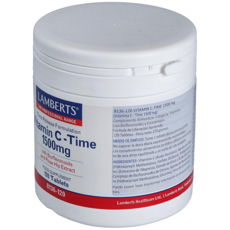 Vit.c 1500mg Time Liberacion Sostenida 120comp - Lamberts