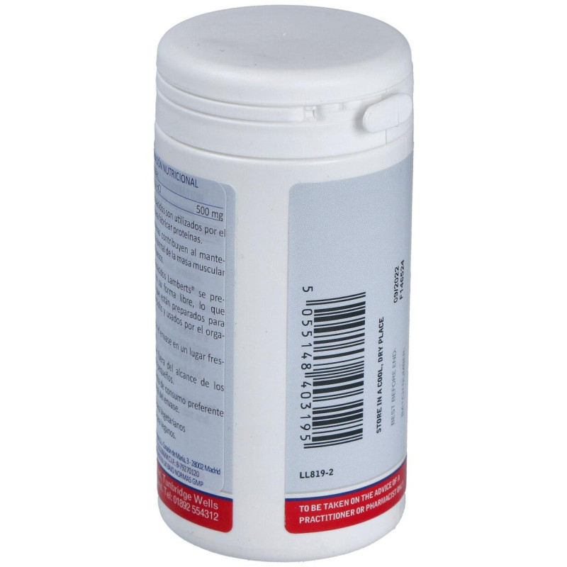 Ornitina Hcl 500 mg 60 Cap - Lamberts