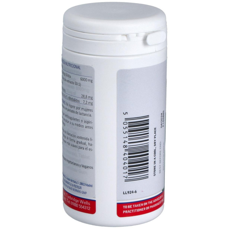 Ginkgo Time Release Extra High Strenght 6000mg 180comp - Lamberts