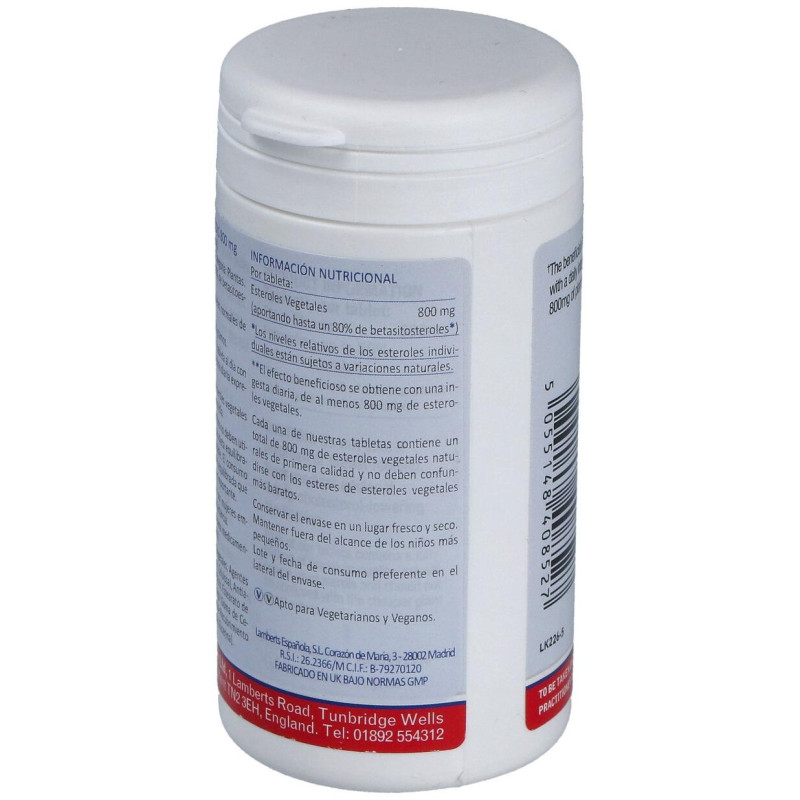 Esteroles Vegetales (plant Sterols) 800mg. 60comp - Lamberts