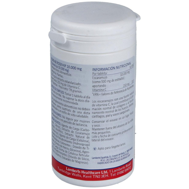 Escaramujo 10.000Mg. (Rose Hips) 60Tab.