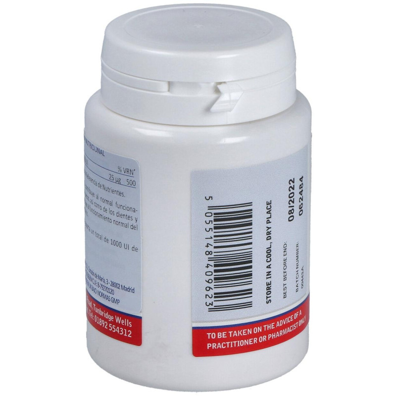 Vitamina D3 1000 Ui (25μg) 120 Cápsulas - Lamberts