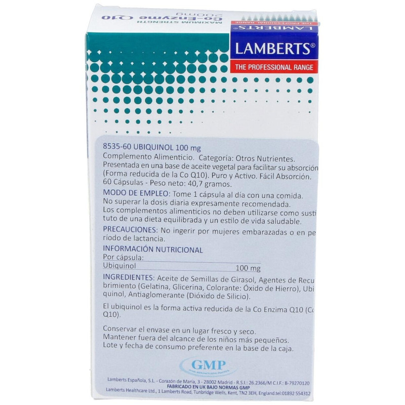 Coenzima Q10 60 Caps 200mg 8534 - Lamberts