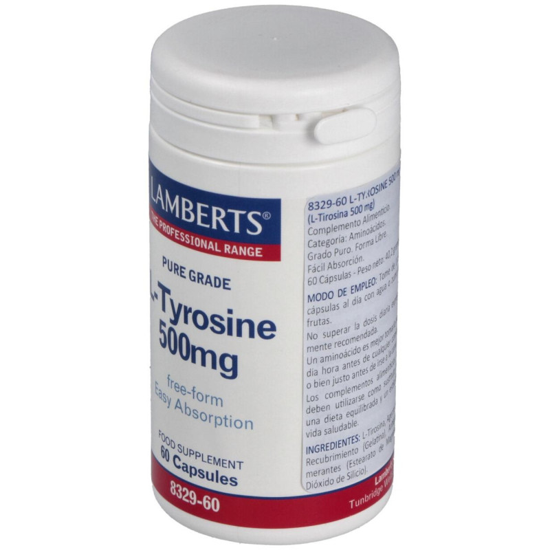 L-Tirosina 500 Mg. 60 Cap.