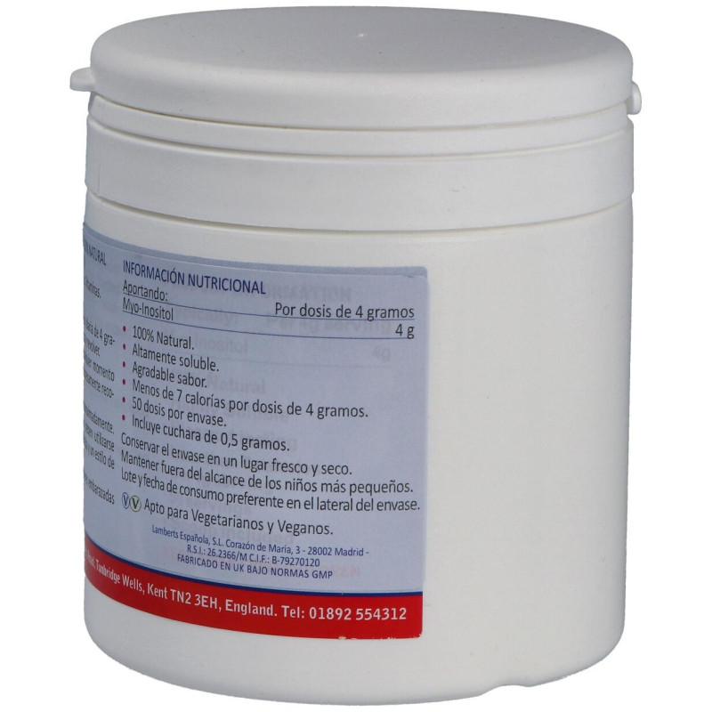 Myoinositol Polvo 100% Natural 200gr - Lamberts