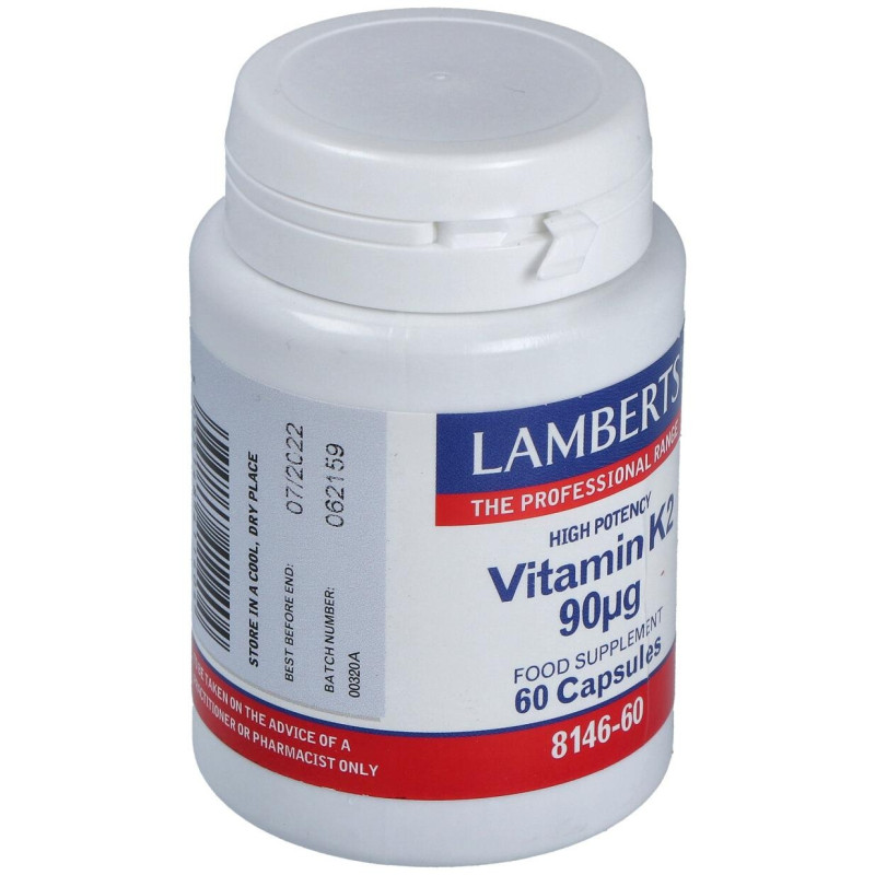 Vitamina K2 90μg 60caps - Lamberts