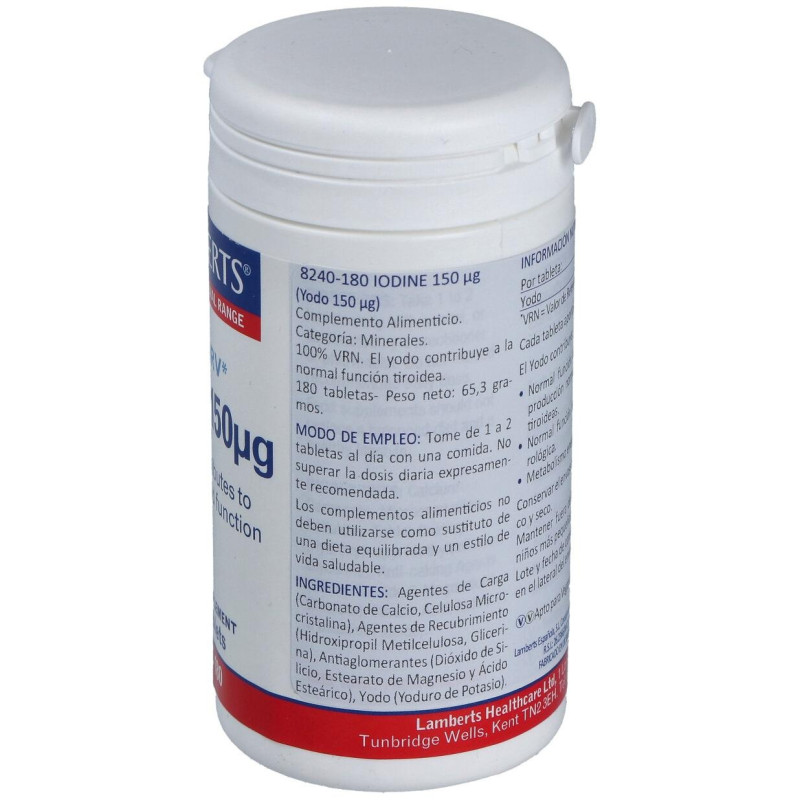 Yodo 150μg 180 Tabs - Lamberts
