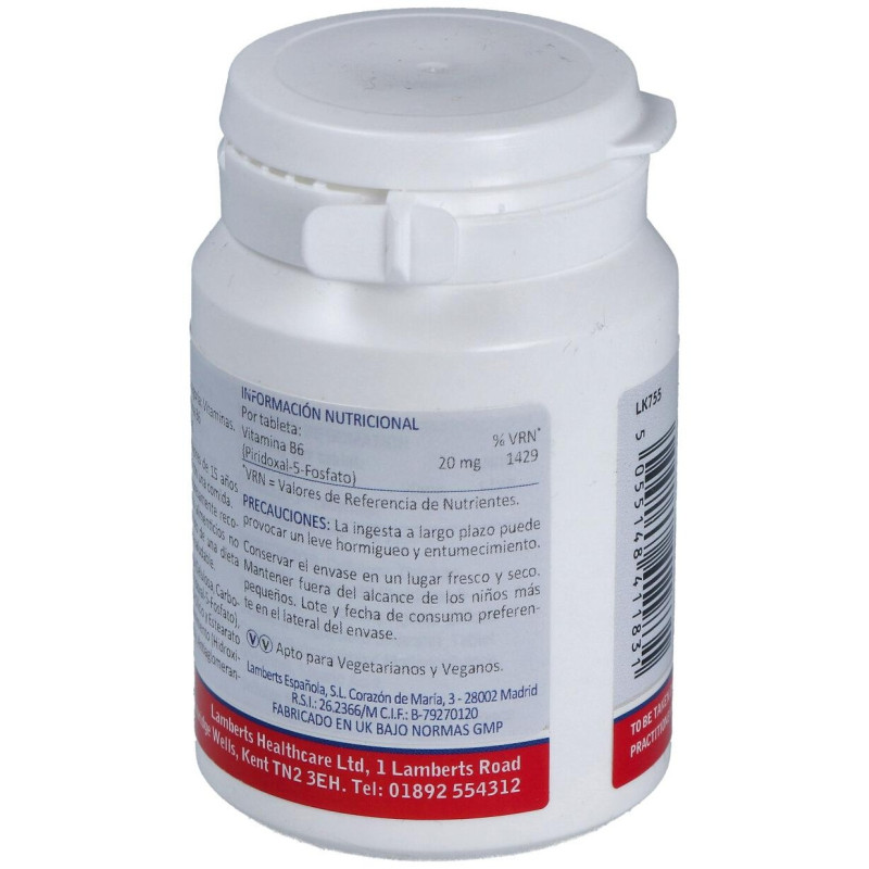 P5P 20Mg. Piridoxal-5-Fosfato 60Comp.