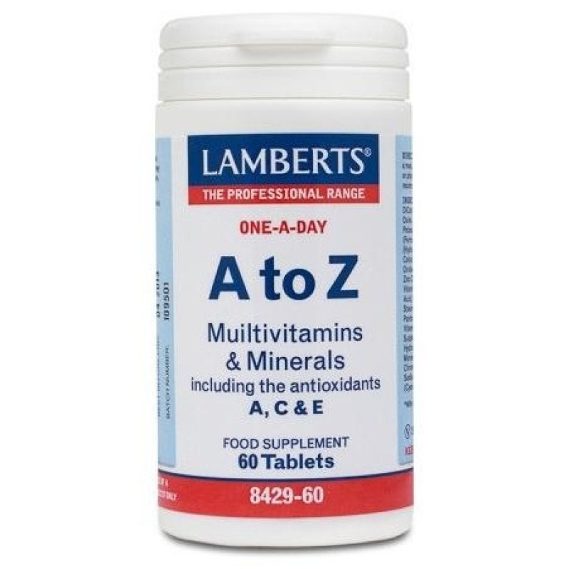 A - Z Multivitaminas y Minerales 60 Cápsulas - Lamberts