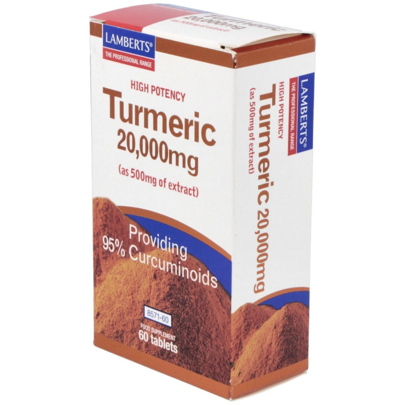 Curcuma 20.000mg. (95% de Curcumina) 60comp - Lamberts