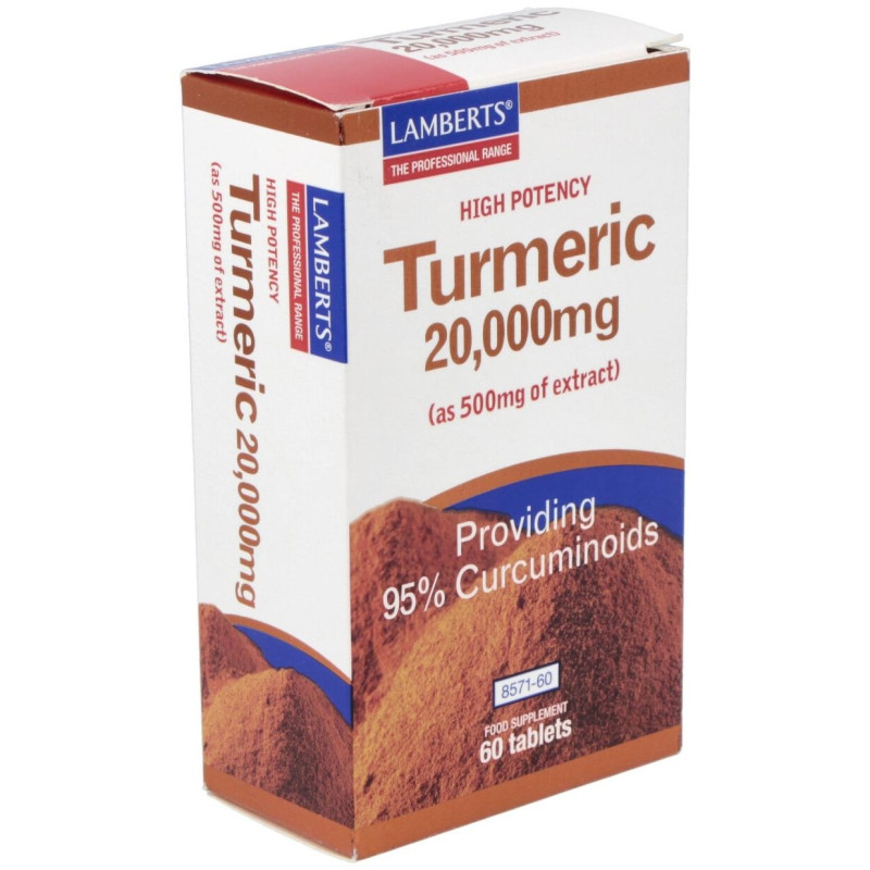 Curcuma 20.000mg. (95% de Curcumina) 60comp - Lamberts