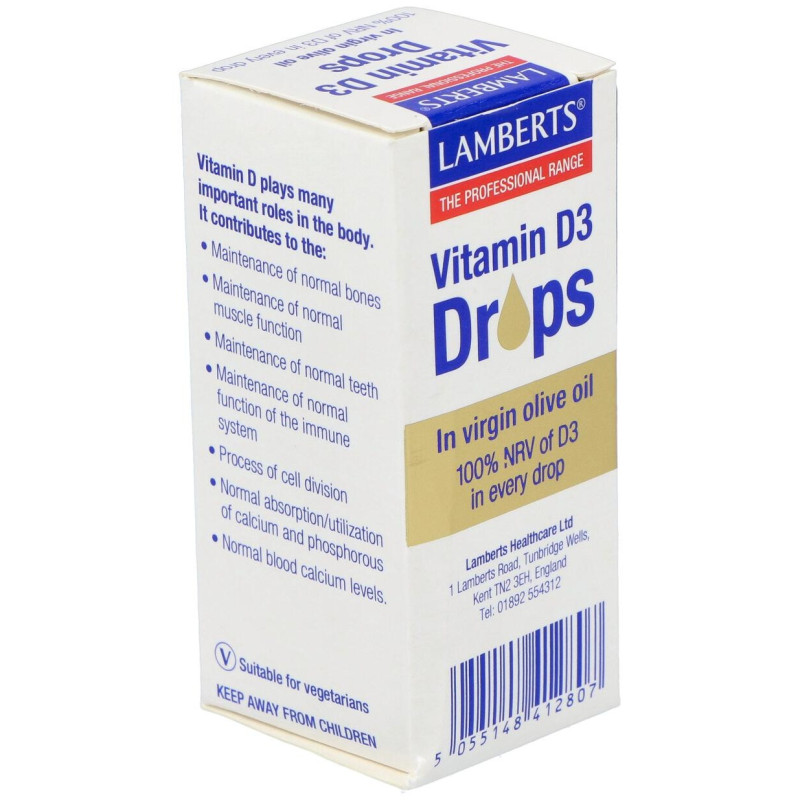 Vitamina D3 en Gotas 20ml - Lamberts