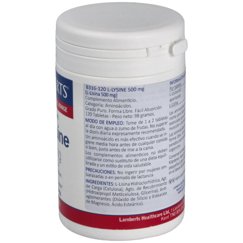 L-Lisina Hcl 1000Mg. 120Comp.