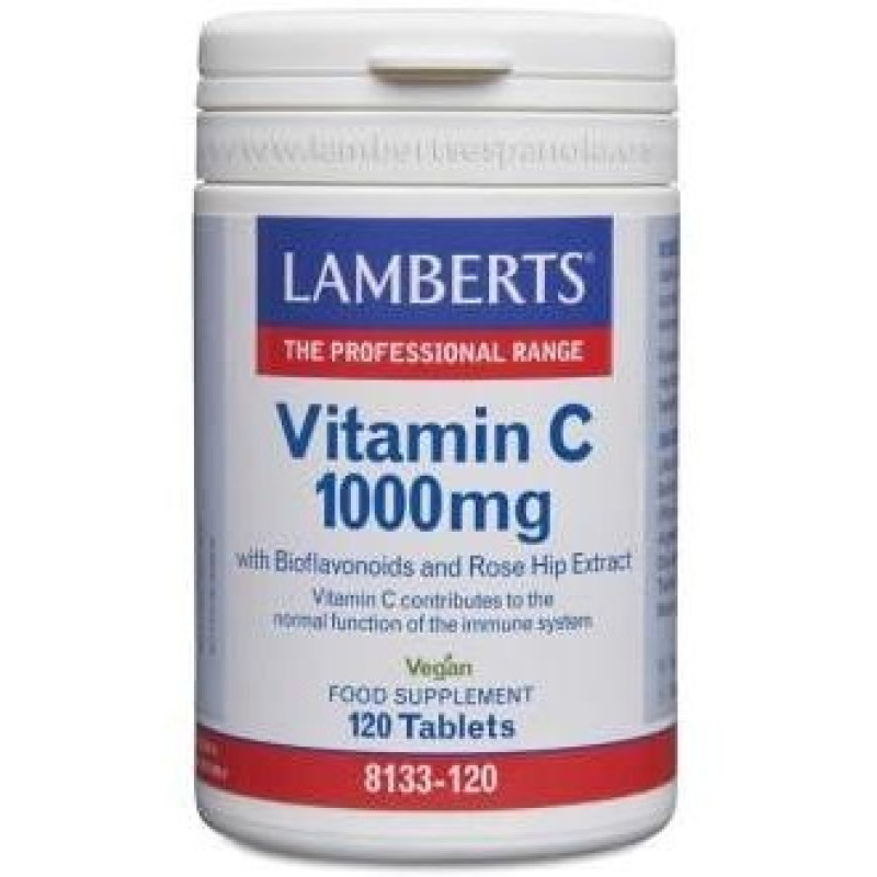 Vitamina C 1000mg con Bioflavonoides 120comp - Lamberts