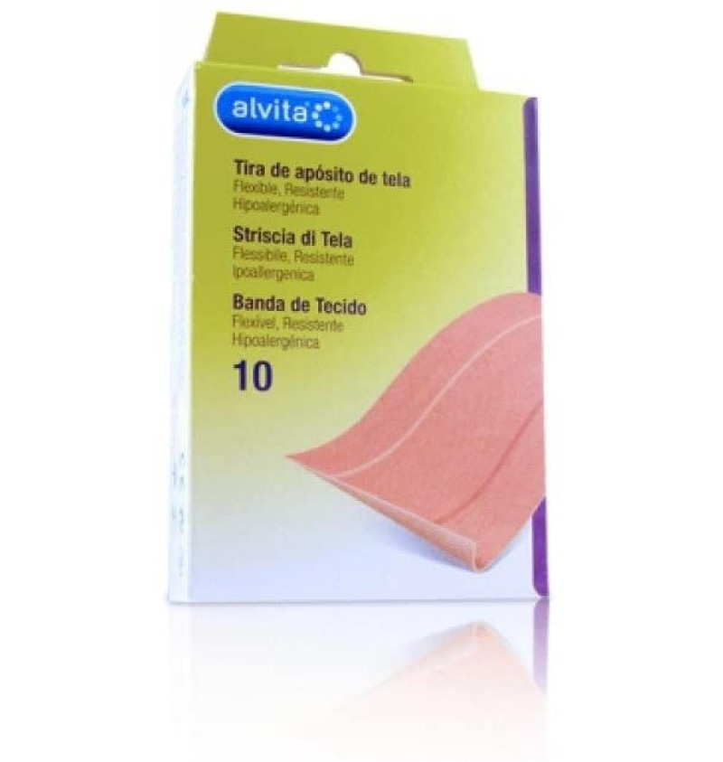 Alvita Apósito Adhesivo Tela, 10 X 6 cm - Alliance Healthcare