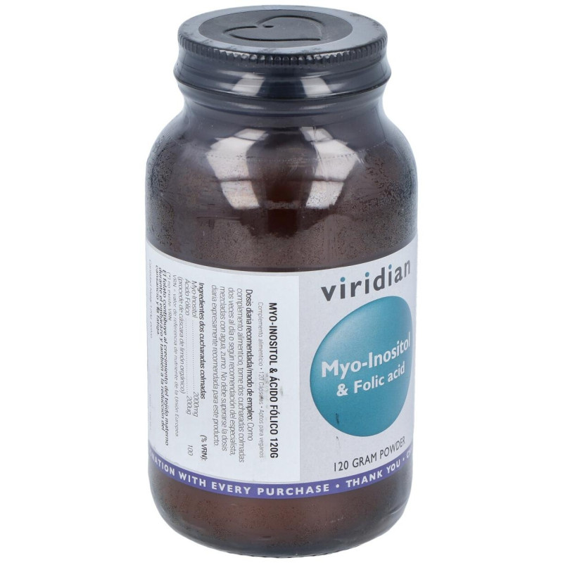 Viridian Myo Inositol Y Ácido Fólico 120G