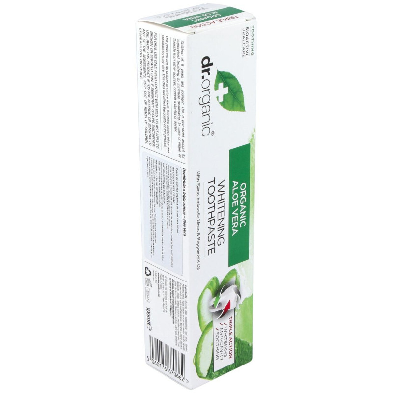 Pasta de Dientes Aloe Vera Organico 100ml - Dr. Organic