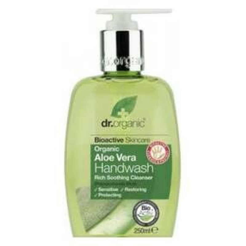 Dr Organic Jab¢n en Gel para Manos Aloe Vera 250ml - Dr. Organic
